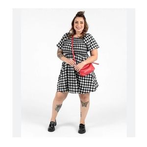 NWT Lularoe Alina Nap Dress in Black/White Gingham